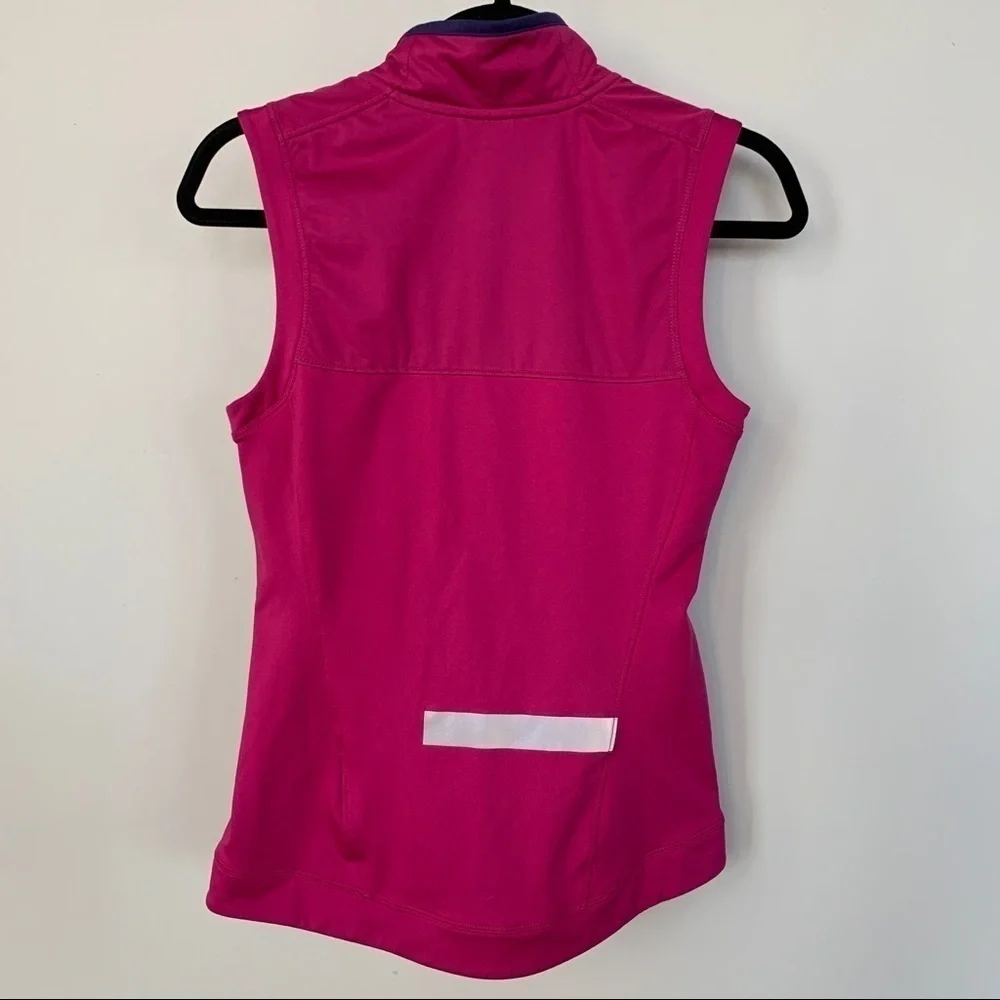 Nike Dark Pink Running Vest With‎ Reflective Strips Size XS